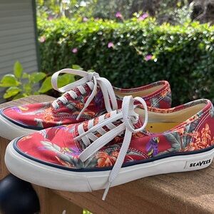 SeaVees Legend Sneaker Magnum Poplin Twill design by Hoffman California Fabrics